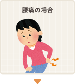 腰痛の場合